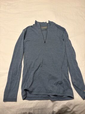 Smartwool Blue Zip Up Sweater